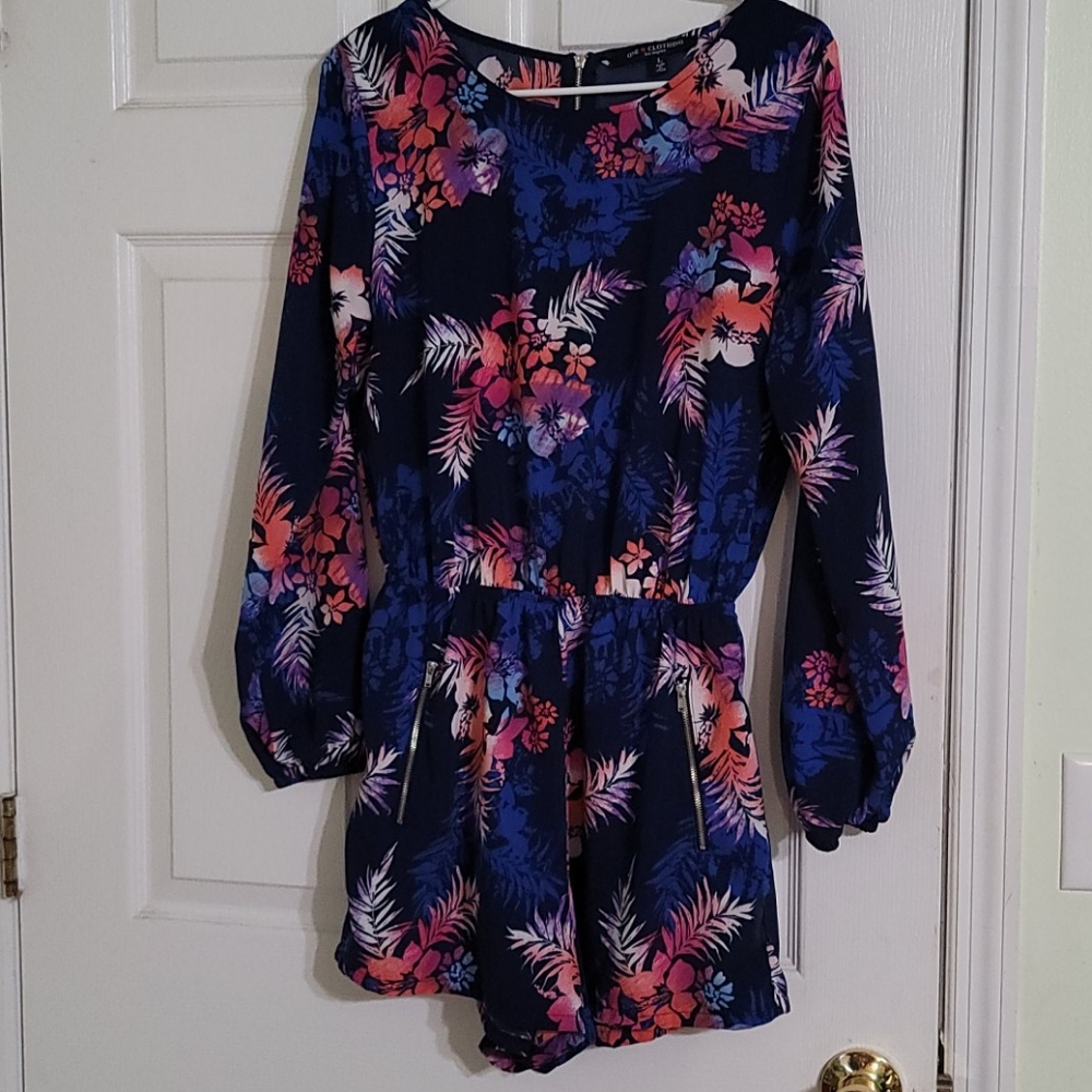 Tropical shorts Romper!